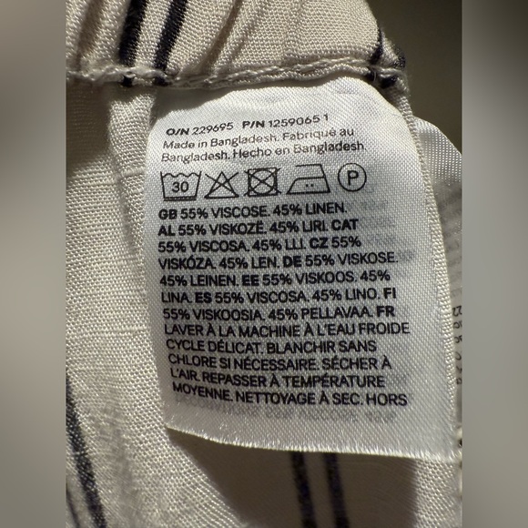 NWT H&M linen blend pants size XL - Picture 8 of 8